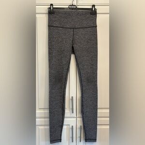 LULULEMON 28” Grey Luon Cottony Soft Wunder Under High Rise Tights 8